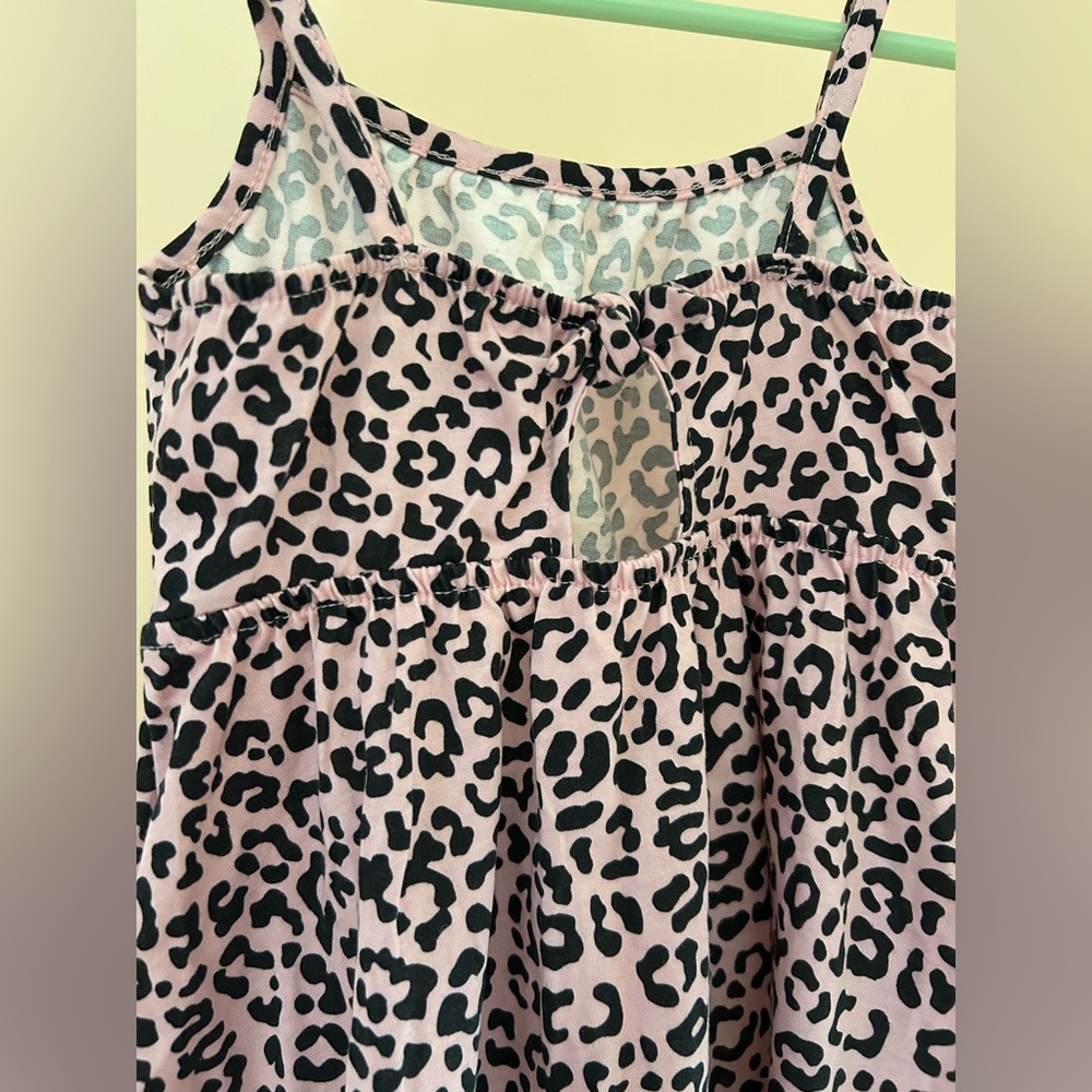 Pink Leopard Summer Dress Cotton Blend Girls Size 3T The Children’s Place - Picture 4 of 8